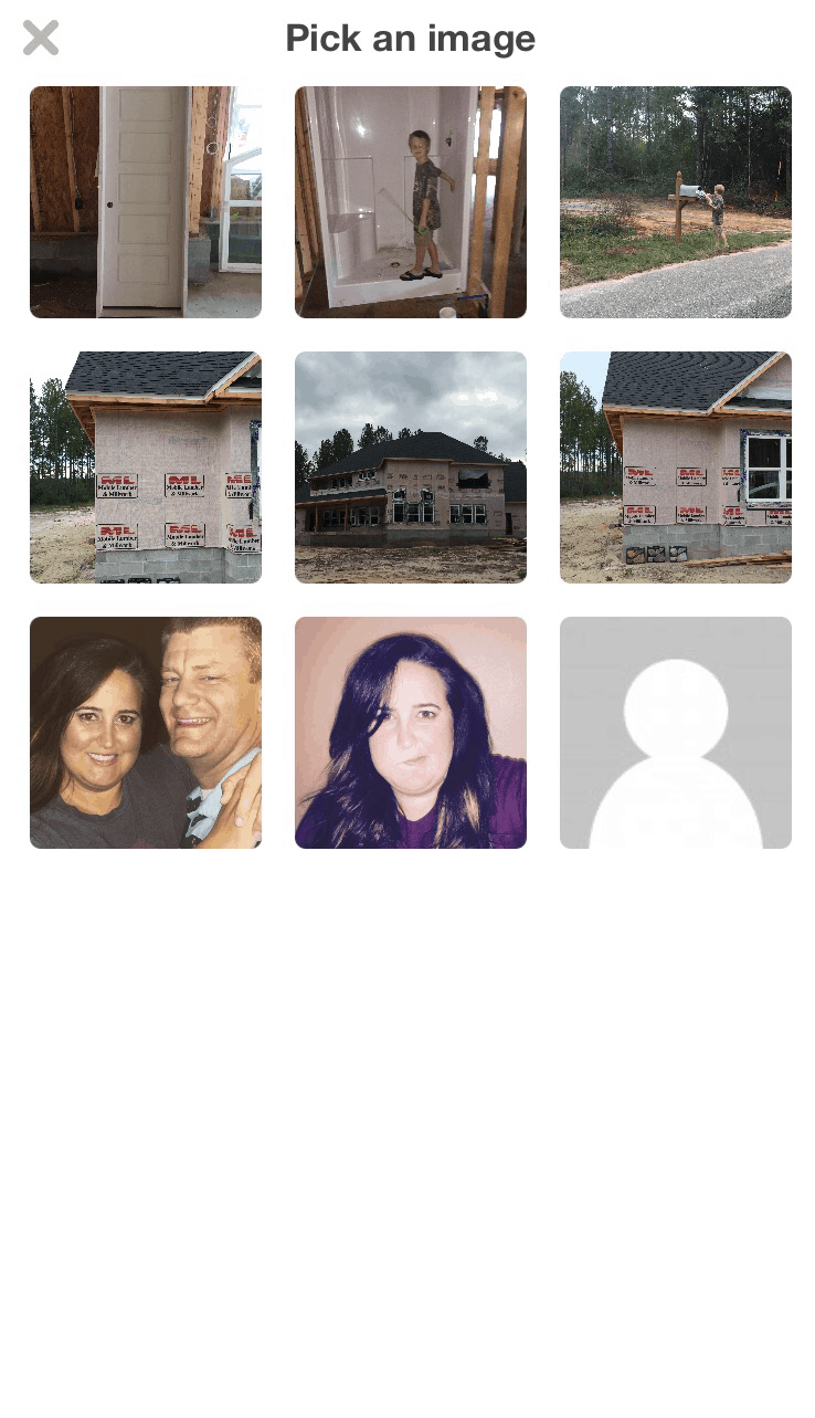 A thumbnail of all the pictures from the post where people voted on the exterior stone.