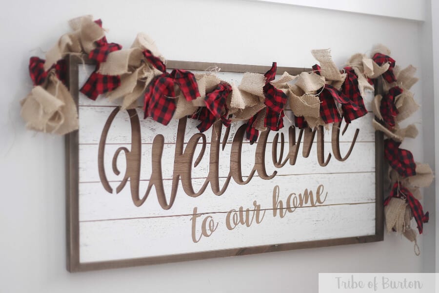 Christmas Welcome Sign - Tribe of Burton