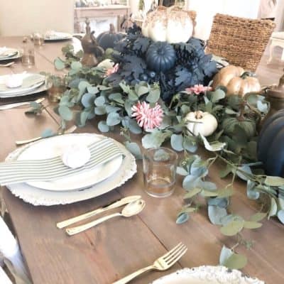 Thanksgiving Table Decorations using Everyday Items
