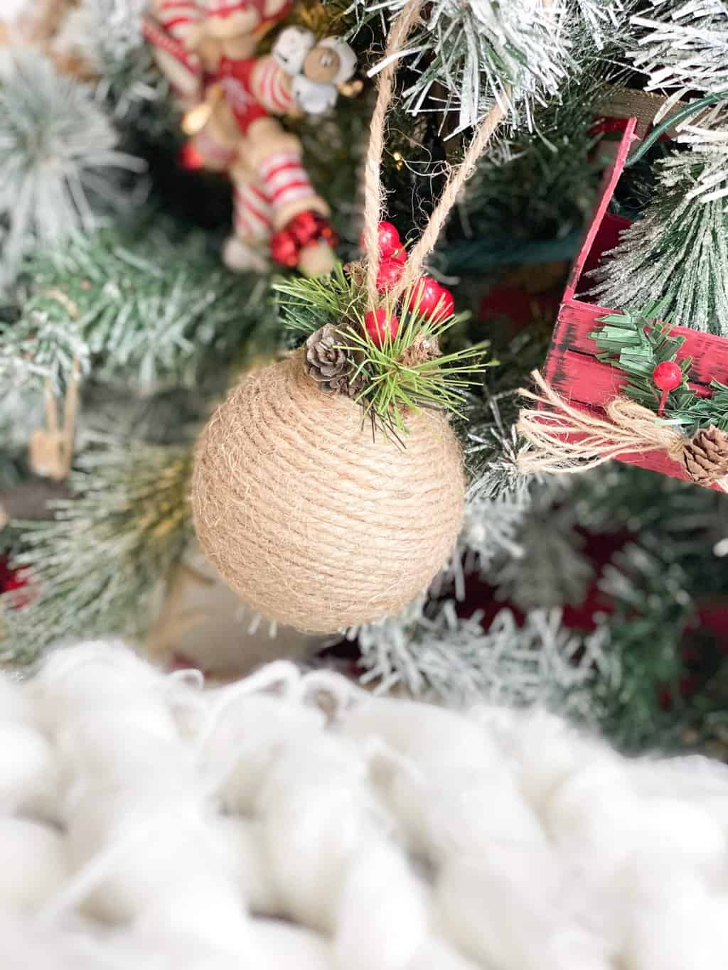 Ornament wrapped in twine