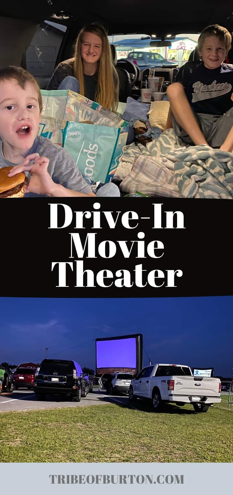 pinterest pin for drive in movie theater