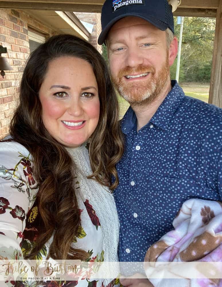 A girl and guy on Christmas Day. They have spent 21 years together for Christmas