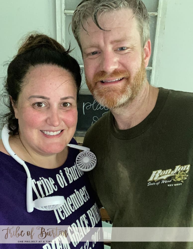 Finding time to exercise led us to working out before the rain. A girl and a Guy drenched from working out in the rain