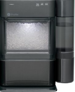 Crushed ice machine from Tribe of Burton, modern ice maker for beverages and drinks, sleek design and high capacity.