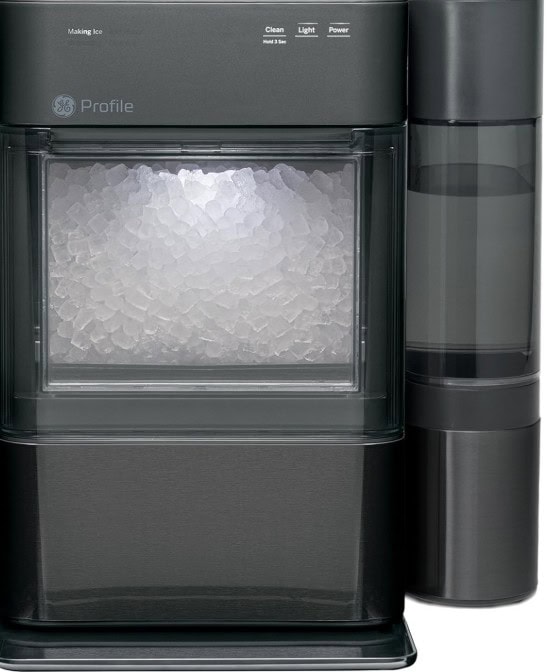 Crushed ice machine from Tribe of Burton, modern ice maker for beverages and drinks, sleek design and high capacity.