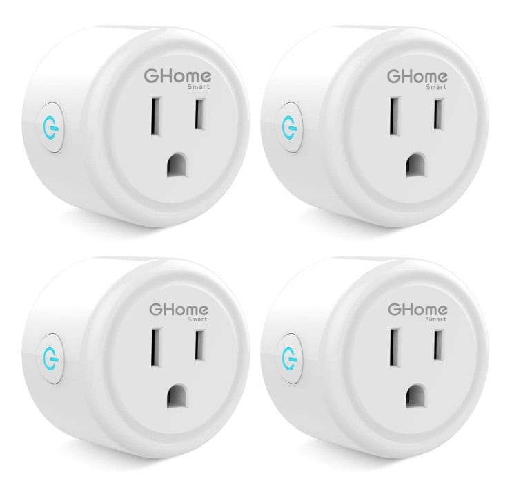Smart WiFi plug outlet for home automation and energy management.