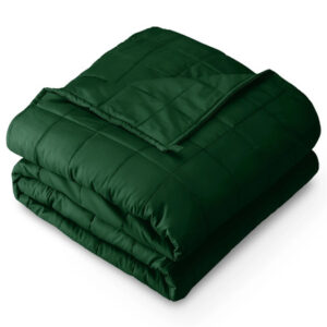 Luxurious green sleeping bag for outdoor camping and adventures.