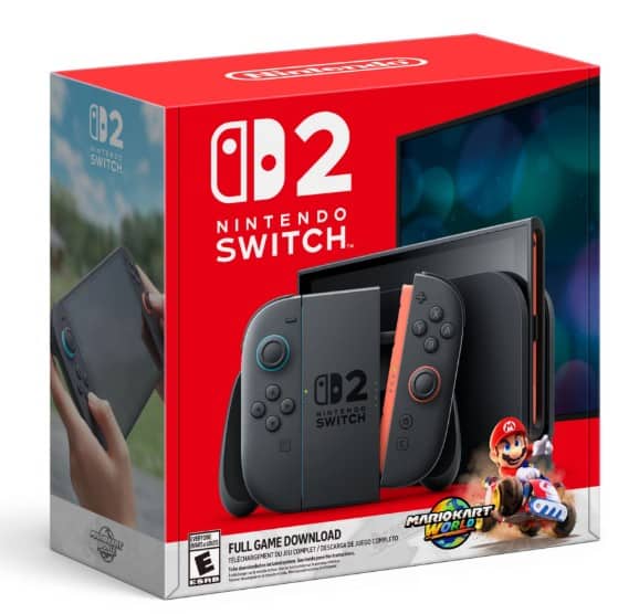 High-quality Nintendo Switch OLED model with Mario Kart game bundle for gaming enthusiasts.