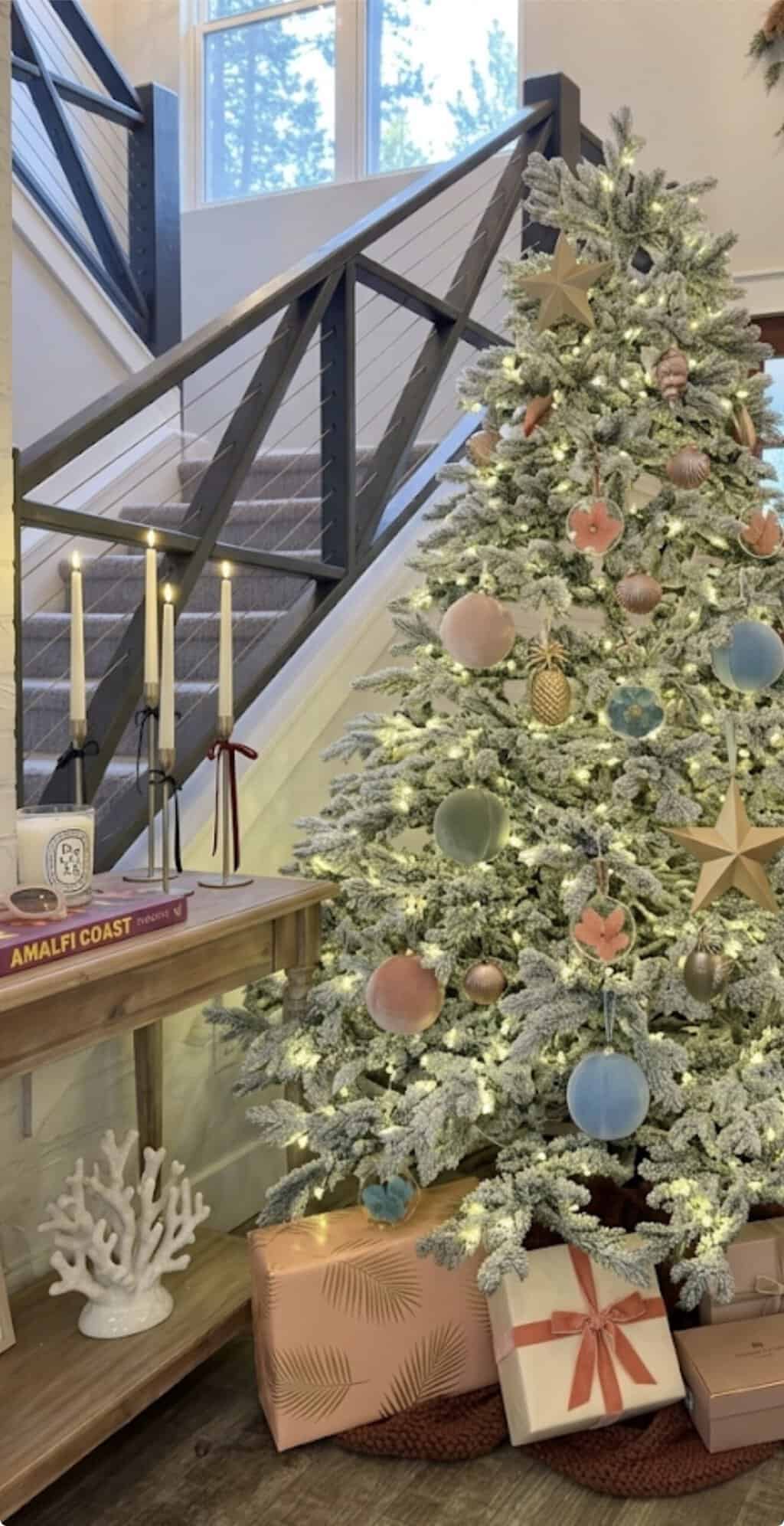 Gemini suggested a beach themed Christmas tree